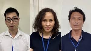 Ba đối tượng bị Cơ quan điều tra khởi tố liên quan đến vụ nâng khống giá thiết bị y tế nhằm trục lợi tại Bệnh viện Bạch Mai. Ảnh: TL