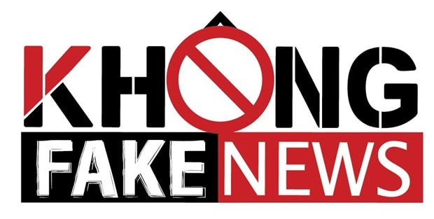 Các logo Không Fake News và Factcheck Vietnam. (Nguồn: Vietnam+)