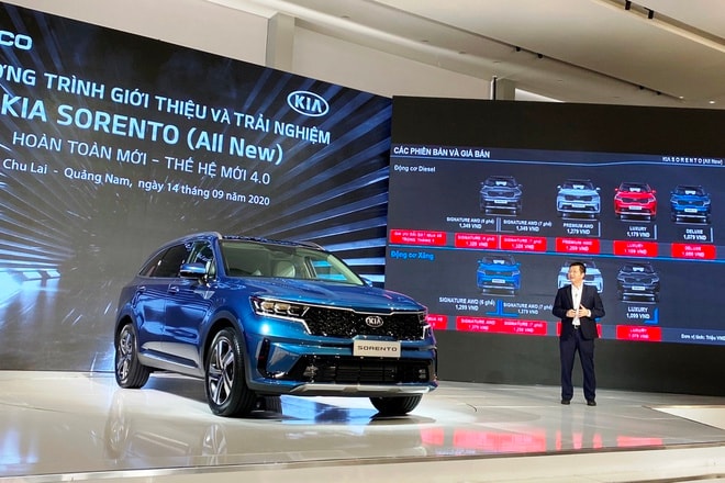 Kia Sorento 2021 chính thức ra mắt tại thị trường Việt Nam. Ảnh: TL