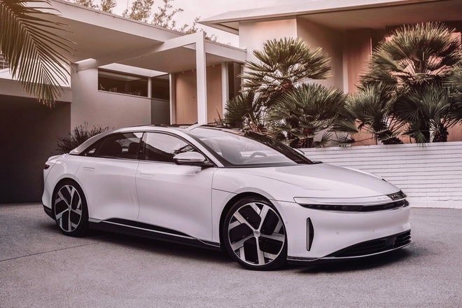Mẫu xe Lucid Air 2 môtơ điện đã ra mắt trước đó vào đầu năm 2020. Ảnh: TL