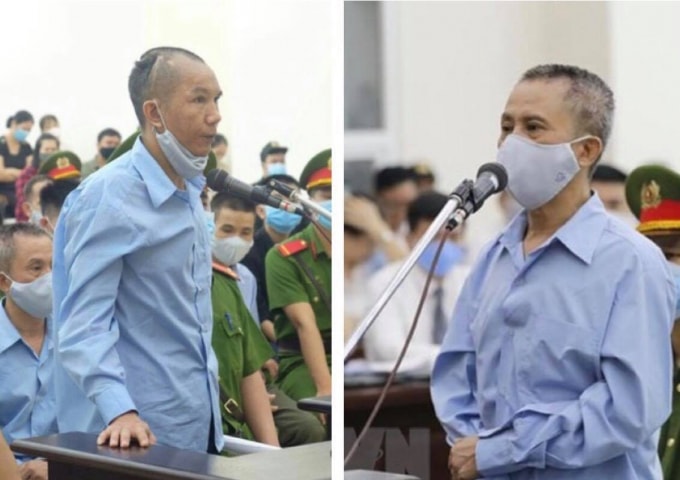 Án tử cho hai bị cáo Lê Đình Chức và Lê Đình Công.