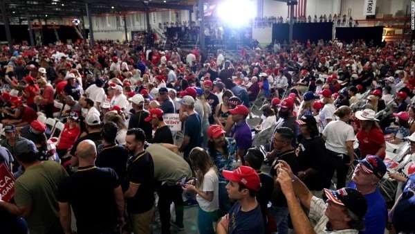 Buổi vận động của Trump tại Nevada. Ảnh: MSN