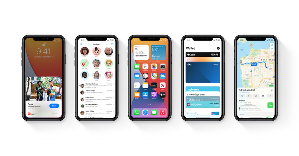 Các thiết bị iPhone được cập nhật iOS 14 chính thức vào ngày 17/9. Ảnh: TL