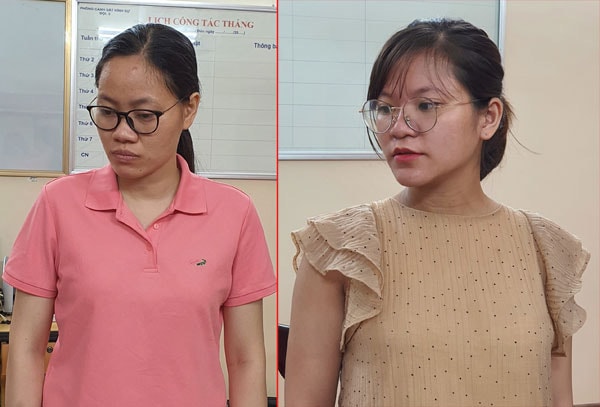 Hai đối tượng Trang và Thư bị khởi tố về tội Tổ chức mang thai hộ vì mục đích thương mại.