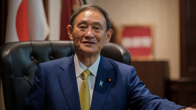 Tân Thủ tướng Nhật Bản Yoshihide Suga. Ảnh: Reuters