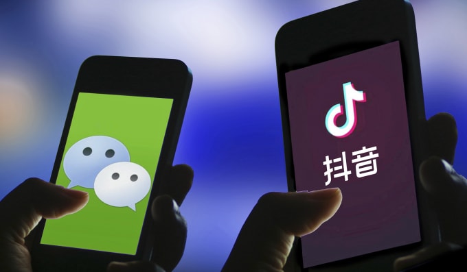 Trung Quốc kiên quyết phản đối lệnh cấm của Mỹ đối với WeChat, TikTok. Ảnh: TL.