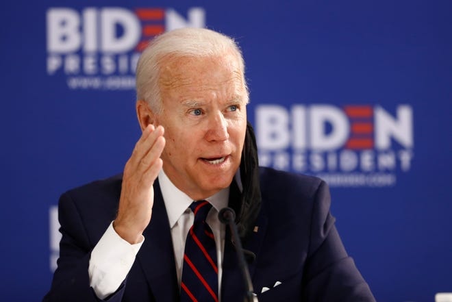 Ứng viên đảng Dân chủ Joe Biden khẳng định hoàn toàn khỏe mạnh và minh mẫn để ra tranh cử Tổng thống Mỹ - Ảnh: Reuters