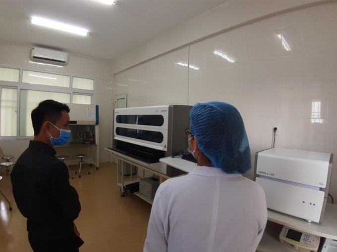 Hệ thống xét nghiệm Real time PCR tại Thái Bình. Ảnh: LSVN