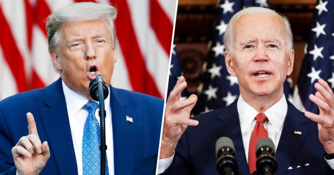 Trump hay Biden được phố Wall hậu thuẫn? Ảnh: NBC