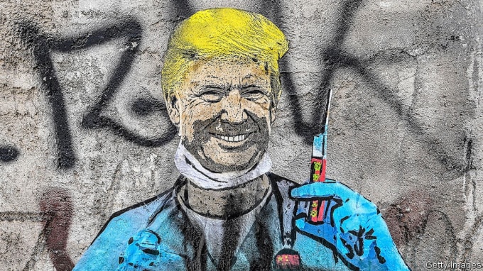 Ảnh châm biếm Trump. Nguồn: Getty