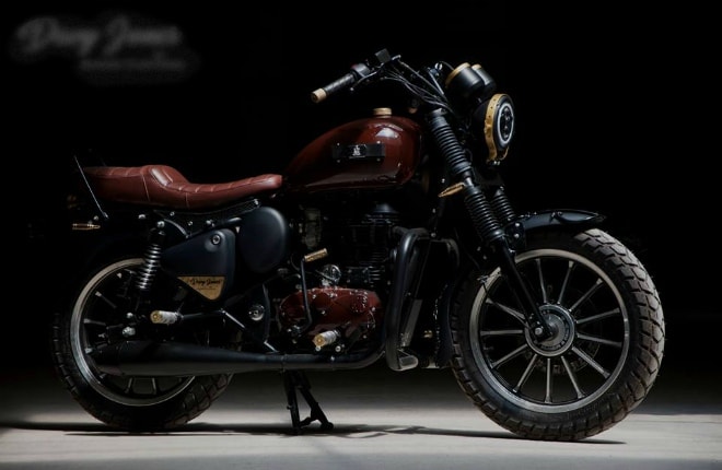 Chim sấm Royal Enfield Thunderbird độ phong cách hải quân. Ảnh: TL