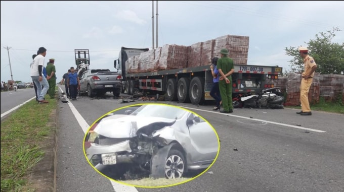 Hiện trường vụ tai nạn. Ảnh: TL.