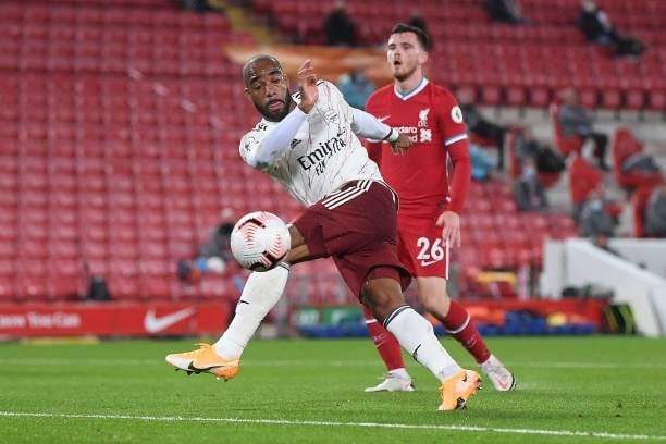 Cầu thủ Lacazette có bàn thắng mở tỷ số cho Arsenal. Ảnh: thethao247.