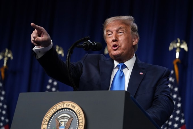 Ứng viên đảng Cộng hòa - Tổng thống Donald Trump - Ảnh: Reuters