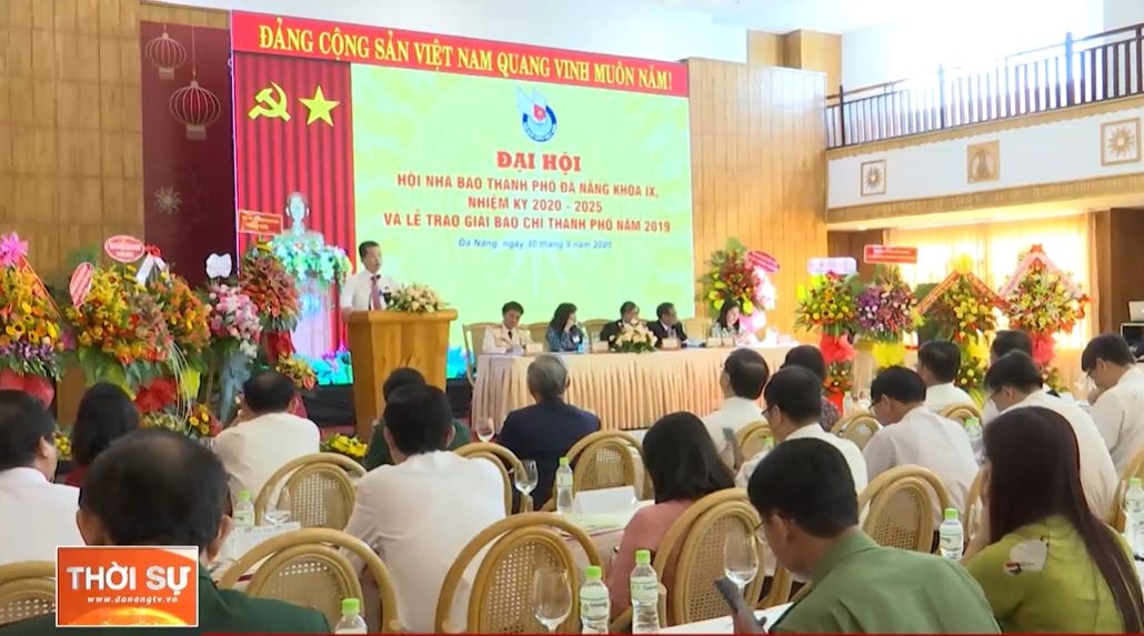 Đại hội Hội Nhà báo thành phố Đà Nẵng lần thứ IX. Ảnh: Đài PT-TH Đà Nẵng
