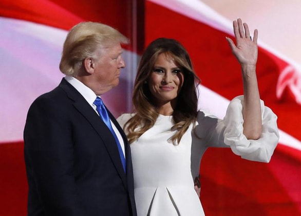Tổng thống Mỹ Donald Trump và phu nhân Melania. Ảnh: REUTERS