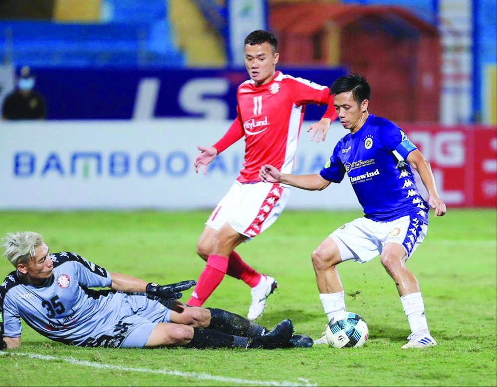 Hà Nội và TP. Hồ Chí Minh có cuộc đối đầu ngay lượt trận đầu tiên vòng 2 LS V-League 2020. Ảnh: internet.