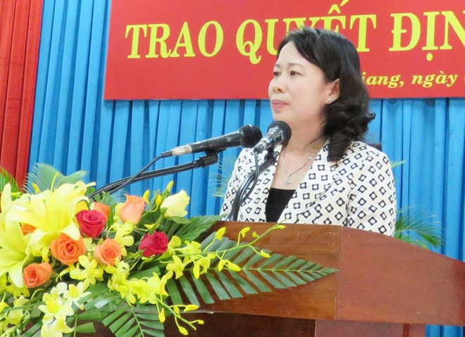Bí thư Tỉnh uỷ An Giang Võ Thị Ánh Xuân. Ảnh: TL