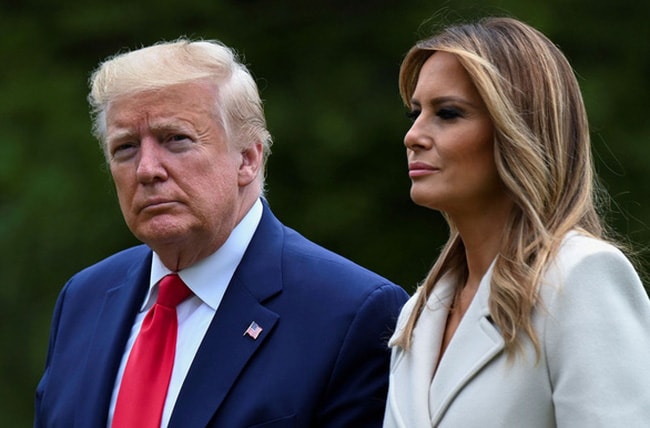 Ông Trump và Đệ nhất phu nhân. Ảnh: Reuters