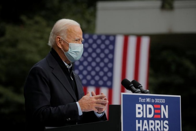 ứng viên đảng Dân chủ Joe Biden. Ảnh: Reuters