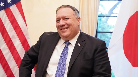 Ngoại trưởng Hoa Kỳ Mike Pompeo nói chuyện với Nikkei tại Tokyo vào ngày 6 tháng 10. Ảnh: Konosuke Urata/Nikkei