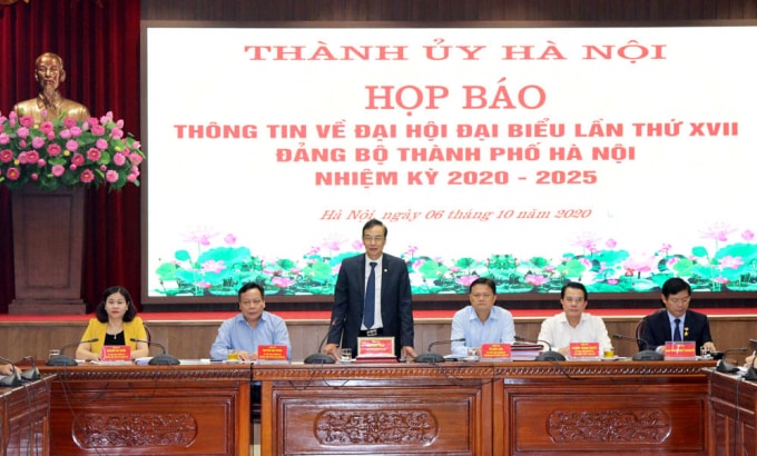 Quang cảnh cuộc họp báo.