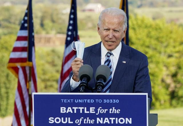 Ứng viên đảng Dân chủ Joe Biden. Ảnh: Reuters