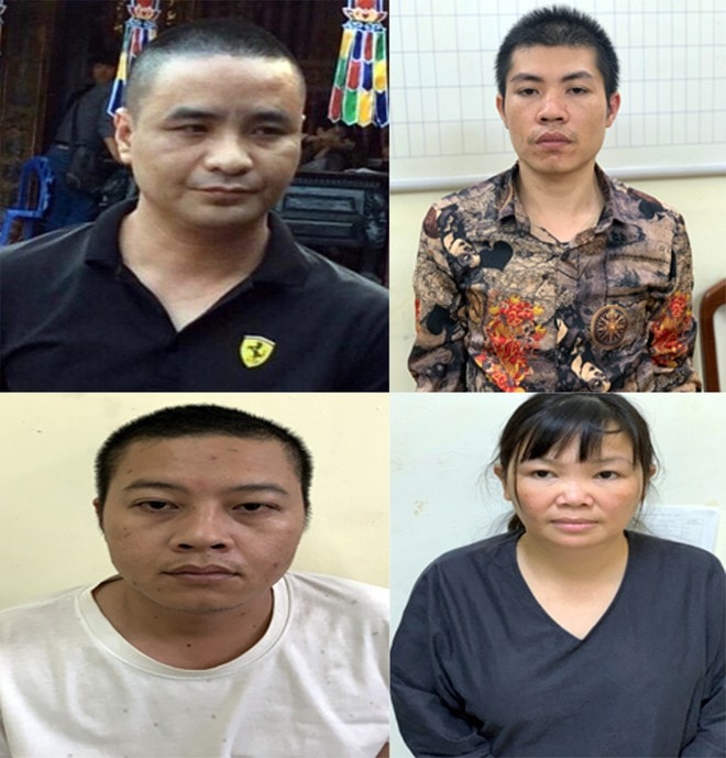 Các đối tượng bị bắt giữ. Ảnh: TL.