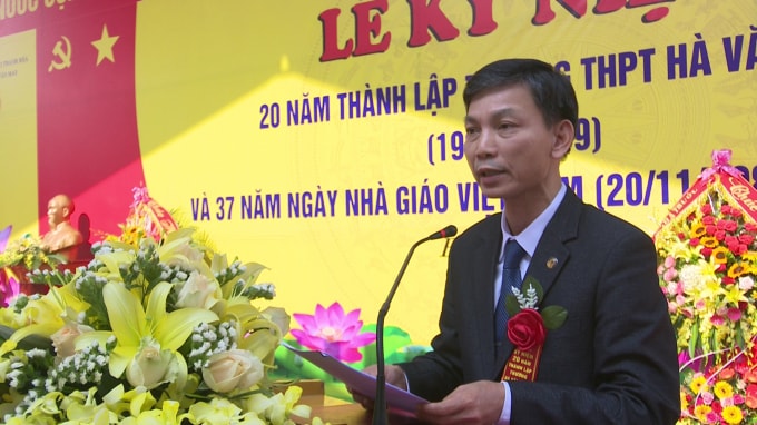 Tân Hiệu trưởng Trường Đại học Hồng Đức khi còn giữ chức vụ Phó Giám đốc Sở GD & ĐT Thanh Hóa. Ảnh: TL