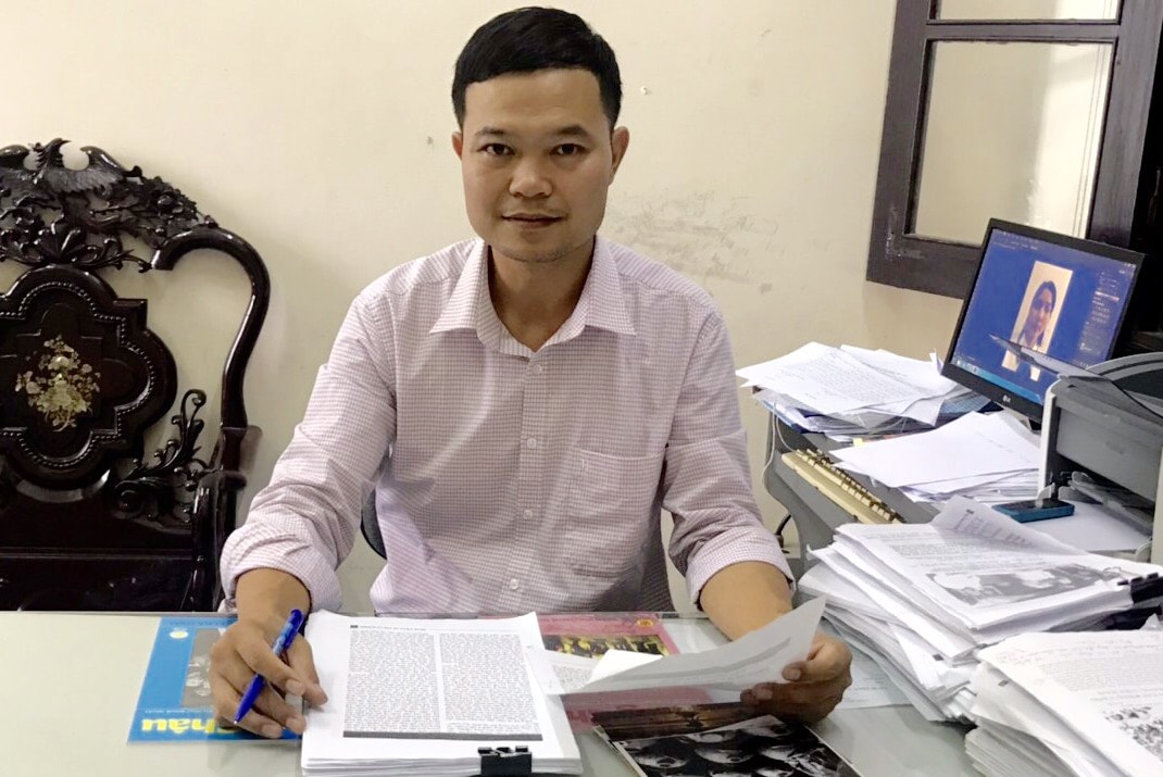 Nhà báo Trần Đức Duy - Tổng biên tập Tạp chí Sông Châu.
