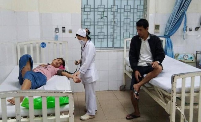 Bệnh nhân được điều trị tại Bệnh viện Đa khoa tỉnh Quảng Ngãi. Ảnh: vtc.vn.
