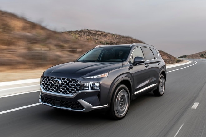 Hyundai Santa Fe 2021. Ảnh: Carscoops