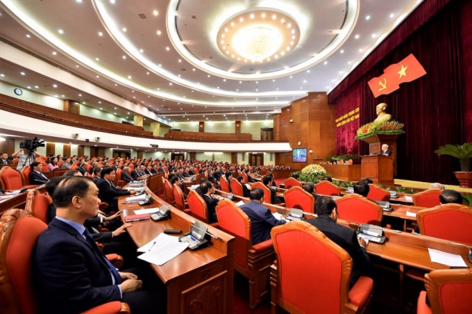 Quang cảnh Hội nghị thứ 13 Ban Chấp hành TW Đảng khóa XII. Ảnh: VGP