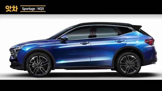 Bản phác thảo Kia Sportage 2021 sắp ra mắt có nét giống Hyundai Tucson. Ảnh: Motor1