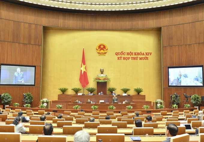Quang cảnh kỳ họp sáng nay.