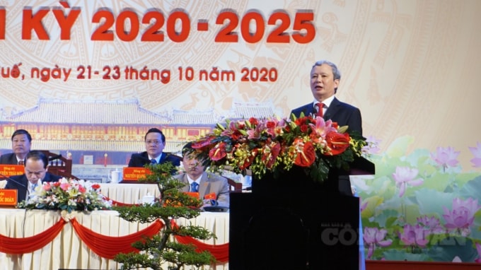 Ông Lê Trường Lưu tái đắc cử Bí thư Tỉnh ủy Thừa Thiên Huế nhiệm kỳ 2020 - 2025.