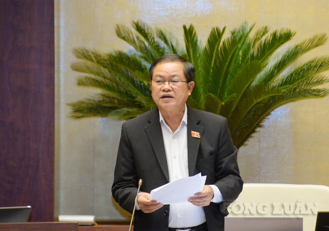 Phó Chủ tịch Quốc hội Đỗ Bá Tỵ điều hành phiên thảo luận.