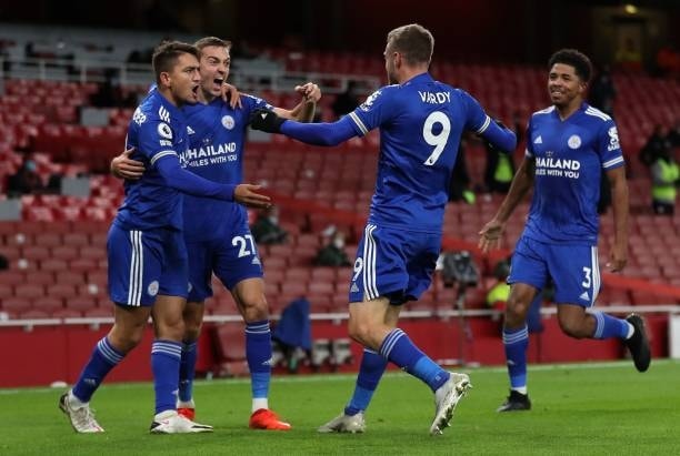 Một bàn thắng duy nhất được ghi bởi Vardy. Ảnh: bongdaplus
