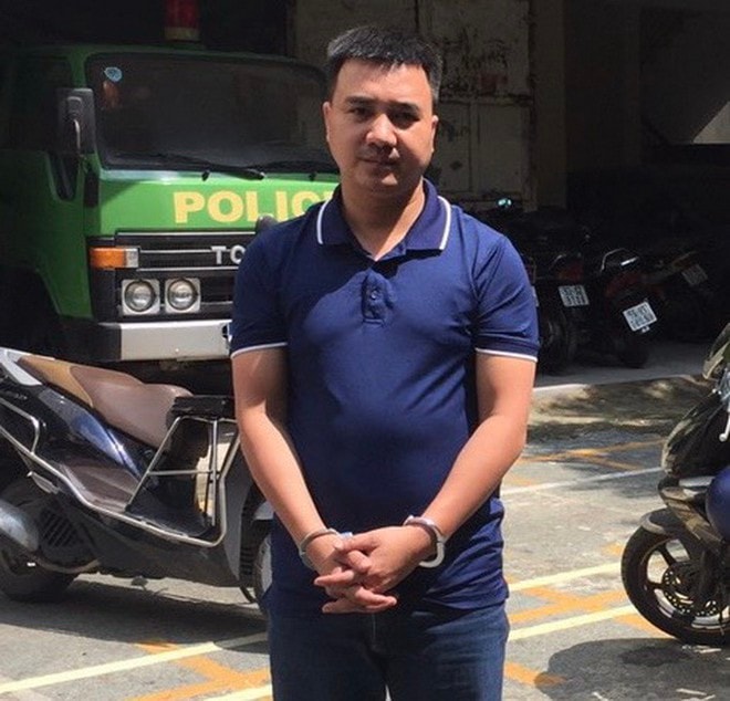 Bị can Hoàng Mạnh Cường bị bắt để điều tra hành vi lừa đảo chiếm đoạt tài sản. Ảnh: thanhnien.vn