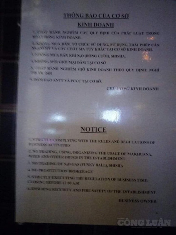 Các cơ sở bar, pub tại phường Hàng Buồm dán cam kết không bán