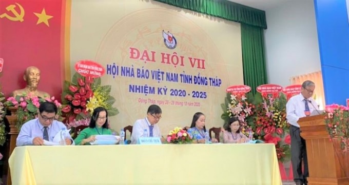 Đại hội VII Hội Nhà báo tỉnh Đồng Tháp mở ra giai đoạn phát triển mới cho những người làm báo trên địa bàn tỉnh Đồng Tháp