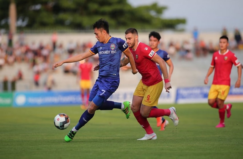 Bình Dương 1-1 Hồng Lĩnh Hà Tĩnh ở giai đoạn 2 V-League 2020. Ảnh: thethao247.vn