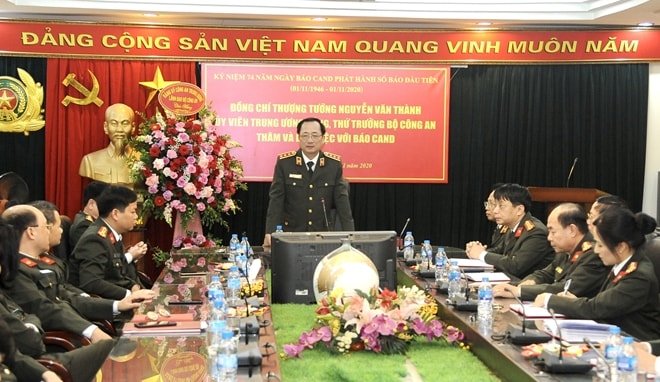 Thứ trưởng Nguyễn Văn Thành phát biểu tại buổi đến thăm