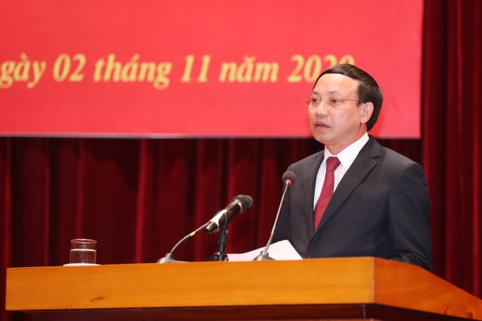 Đồng chí Nguyễn Xuân Ký, Bí thư Tỉnh ủy, Chủ tịch HĐND tỉnh Quảng Ninh phát biểu tại hội nghị.
