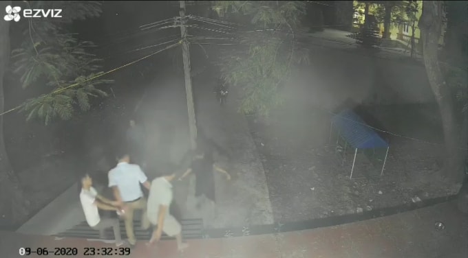 Thời điểm xảy ra vụ việc khoảng 23h20 phút ngày 6/9/2020 được camera ghi lại