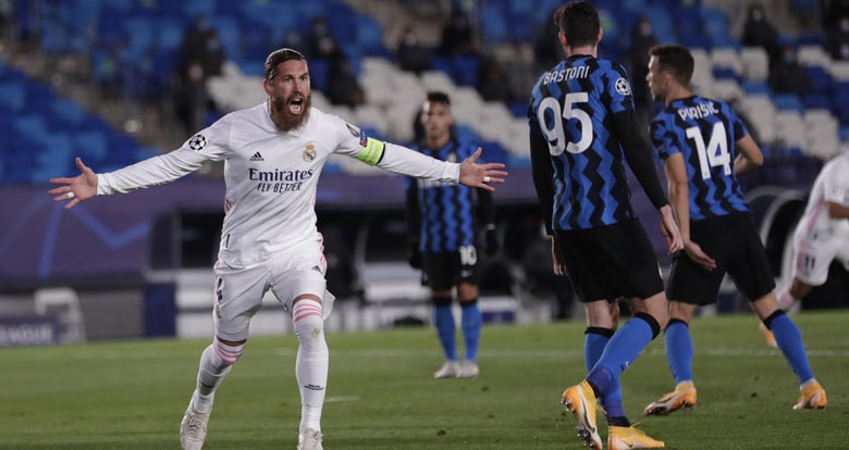 Ramos gúp Real Madrid ghi bàn nâng tỉ số lên 2-0. Ảnh: thethaovanhoa.vn