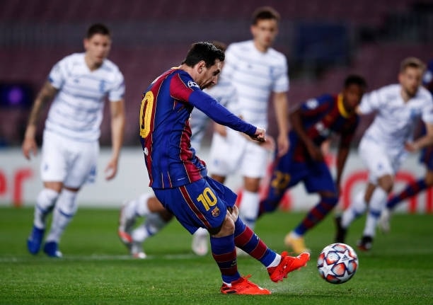 Cầu thủ Messi có bàn thắng mở tỷ số cho Barca. Ảnh: thethao247.vn