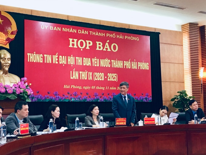 Họp báo thông tin về Đại hội Thi đua yêu nước TP Hải Phòng lần thứ IX (2020 - 2025).