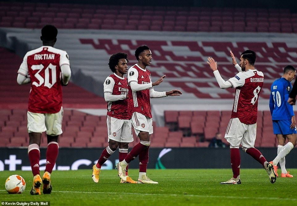 Câu lạc bộ Arsenal toàn thắng 3 trận ở lượt đi vòng bảng Europa League 2020. Ảnh: vietnamnet.vn