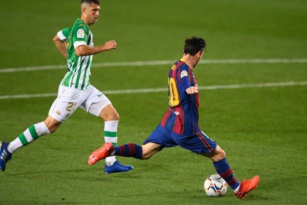 Tiền đạo Messi đã hoàn thành cú đúp bóng của mình. Ảnh: thethao247.vn